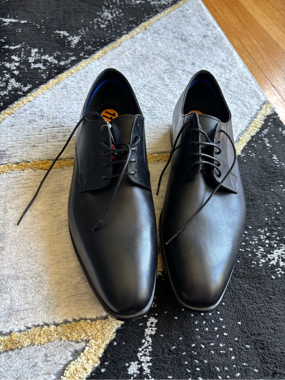 Classic Black Men's Leather Dress Shoes
